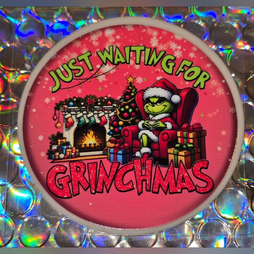 Grinchmas Custom Christmas Ornament with Real Pearl #1047
